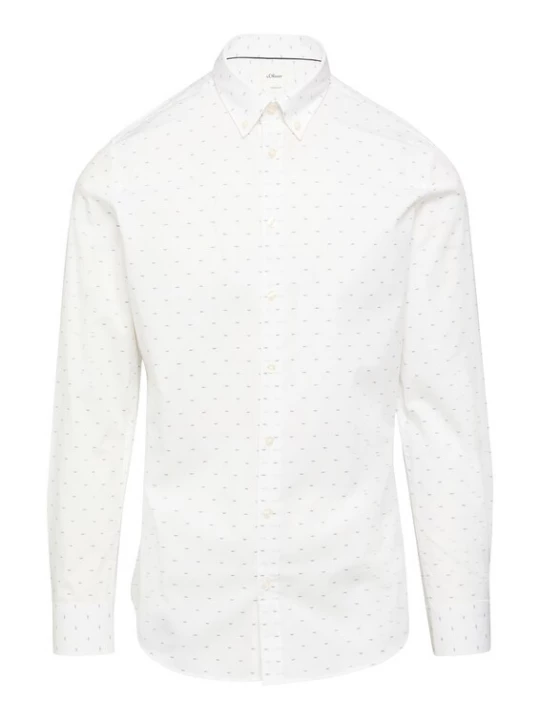 Foto van product s.Oliver BLACK LABEL Overhemd zwart / wit