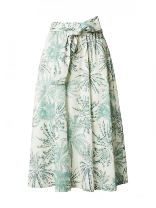 Foto van product s.Oliver BLACK LABEL Rok crème / groen / donkergroen