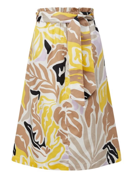 Foto van product s.Oliver BLACK LABEL Rok donkerbeige / geel / donkergeel
