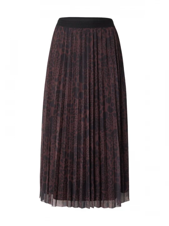 Foto van product s.Oliver BLACK LABEL Rok donkerbruin / zwart