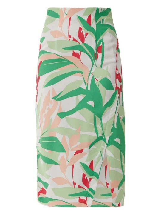 Foto van product s.Oliver BLACK LABEL Rok ecru / groen / pink / wit