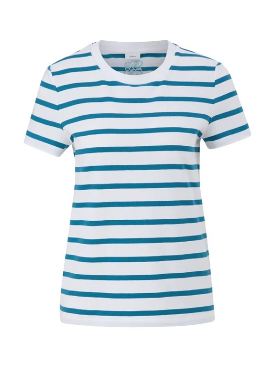 Foto van product s.Oliver BLACK LABEL Shirt blauw / wit