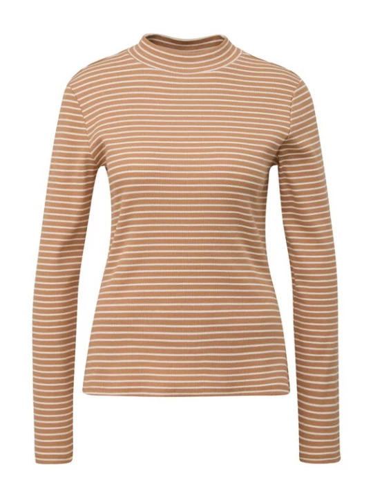 Foto van product s.Oliver BLACK LABEL Shirt camel / wit