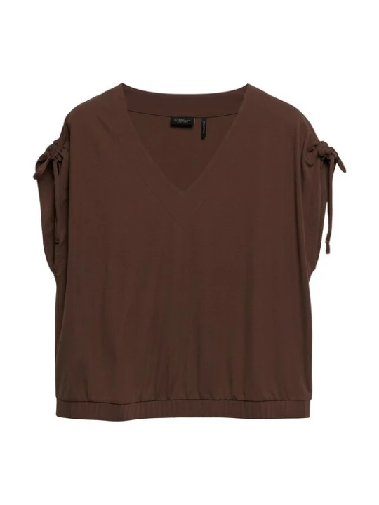 Foto van product s.Oliver BLACK LABEL Shirt chocoladebruin