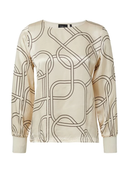 Foto van product s.Oliver BLACK LABEL Shirt crème / bruin