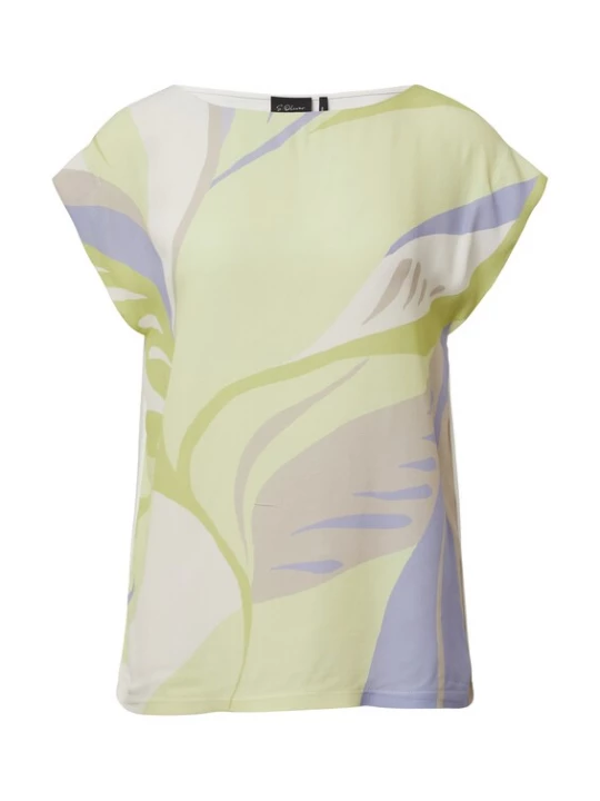 Foto van product s.Oliver BLACK LABEL Shirt crème / donkerbeige / duifblauw / lichtgroen