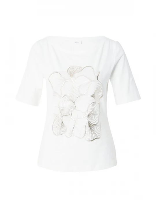 Foto van product s.Oliver BLACK LABEL Shirt ecru / goud