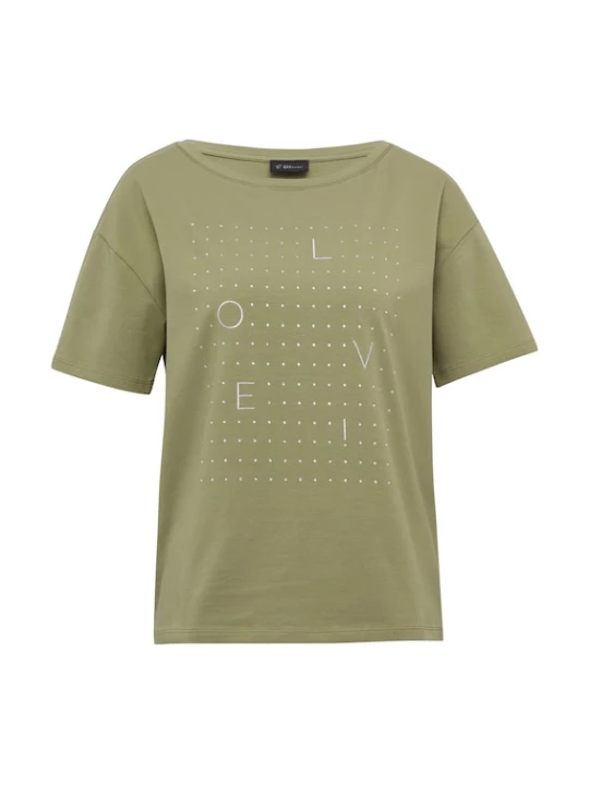 Foto van product s.Oliver BLACK LABEL Shirt olijfgroen / zilver