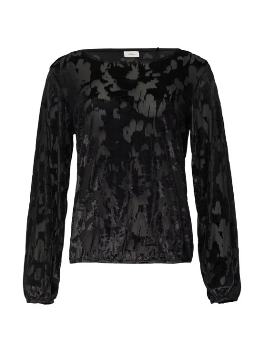Foto van product s.Oliver BLACK LABEL Shirt taupe / zwart