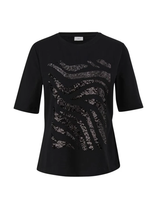 Foto van product s.Oliver BLACK LABEL Shirt zwart