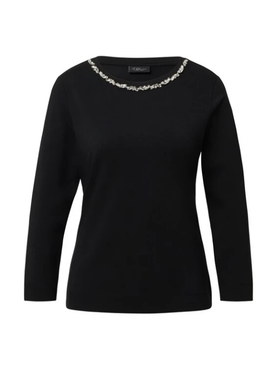 Foto van product s.Oliver BLACK LABEL Shirt zwart / transparant