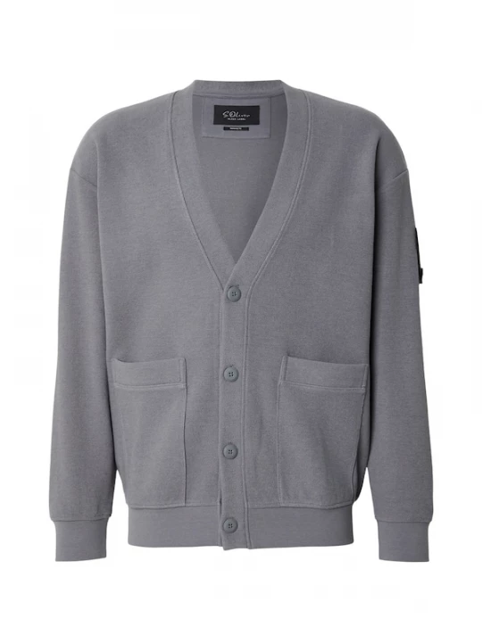 Foto van product s.Oliver BLACK LABEL Sweatvest grijs