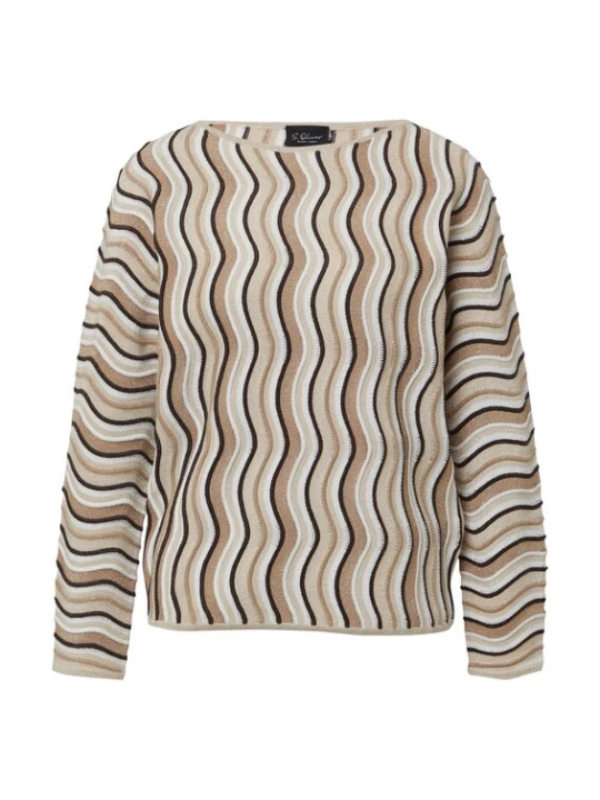 Foto van product s.Oliver BLACK LABEL Trui beige / gemengde kleuren