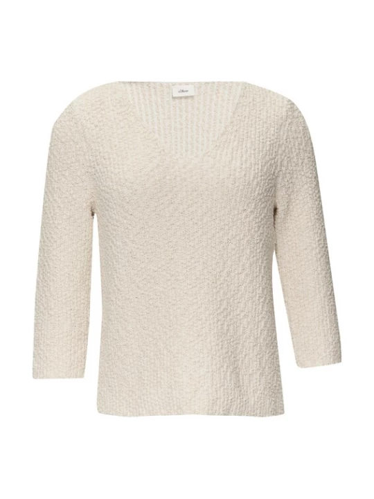 Foto van product s.Oliver BLACK LABEL Trui ecru