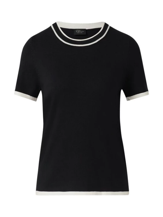 Foto van product s.Oliver BLACK LABEL Trui zwart / wit