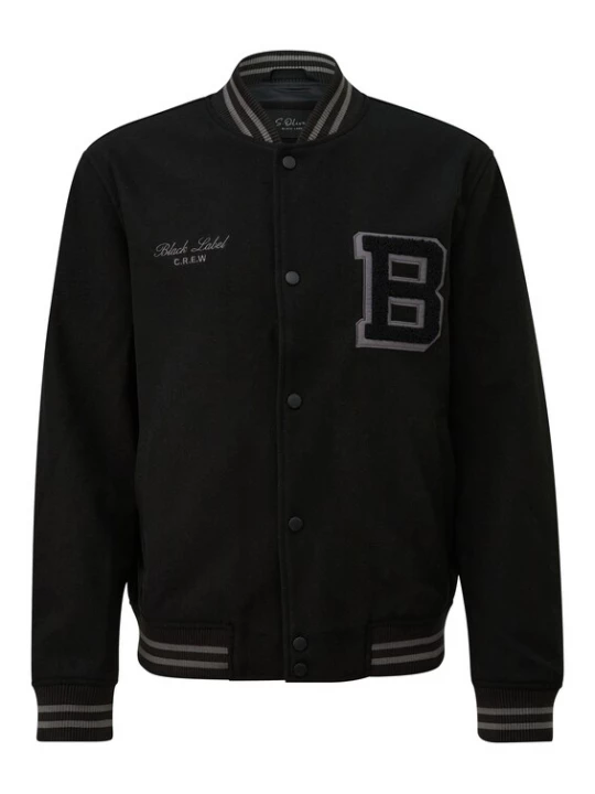 Foto van product s.Oliver BLACK LABEL Tussenjas donkerbruin / grijs / zwart / wit
