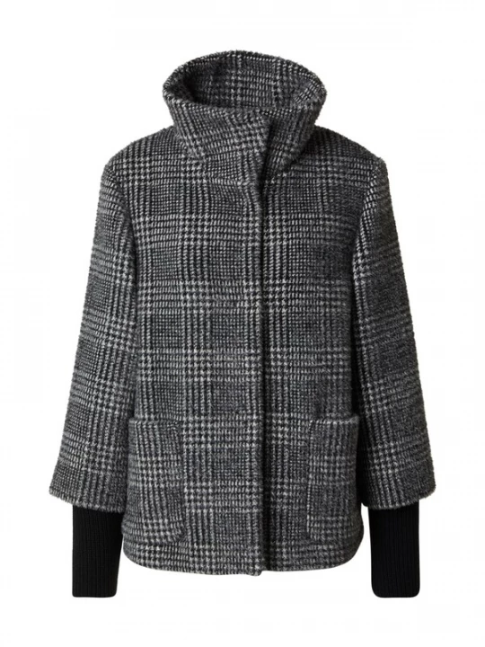 Foto van product s.Oliver BLACK LABEL Tussenjas grijs / zwart / offwhite