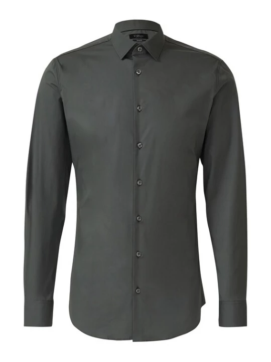 Foto van product s.Oliver BLACK LABEL Zakelijk overhemd donkergrijs