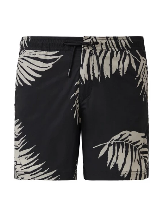 Foto van product s.Oliver BLACK LABEL Zwemshorts zwart / offwhite