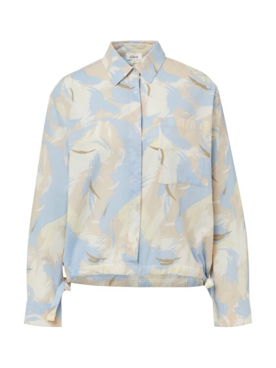 Foto van product s.Oliver Blouse beige / blauw
