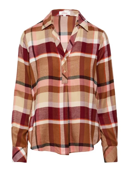 Foto van product s.Oliver Blouse beige / brons / rood / wit