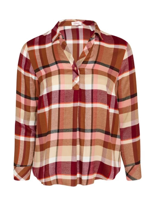 Foto van product s.Oliver Blouse beige / bruin / rood / donkerrood