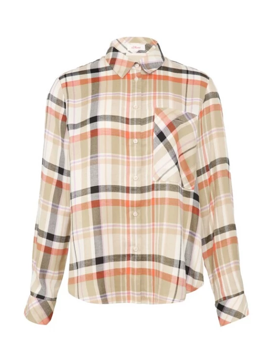 Foto van product s.Oliver Blouse beige / crème / oranje / zwart