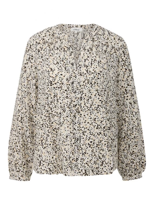 Foto van product s.Oliver Blouse beige / zwart / wit