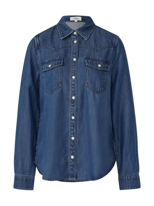 Foto van product s.Oliver Blouse blauw denim