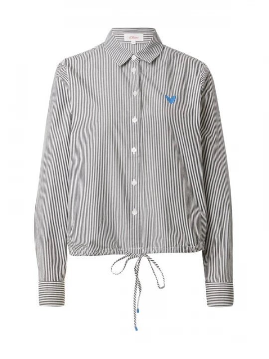 Foto van product s.Oliver Blouse blauw / grijs / wit