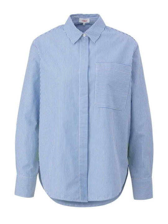 Foto van product s.Oliver Blouse blauw / natuurwit