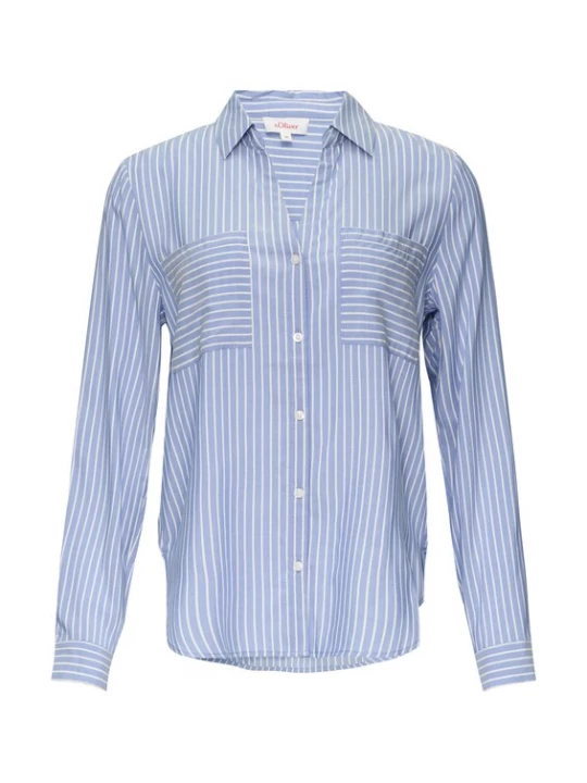 Foto van product s.Oliver Blouse blauw / wit