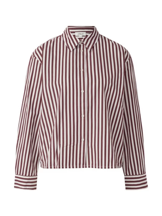 Foto van product s.Oliver Blouse bordeaux / wit