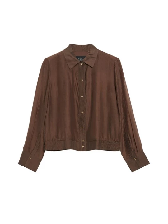 Foto van product s.Oliver Blouse chocoladebruin