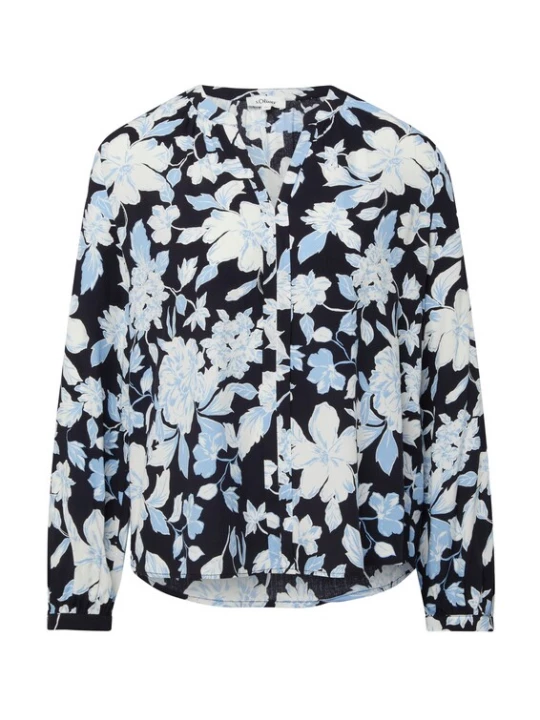 Foto van product s.Oliver Blouse crème / navy / pastelblauw