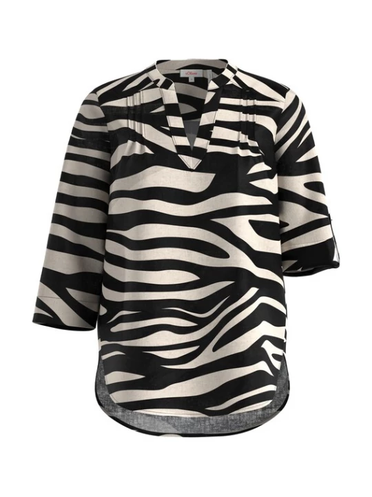 Foto van product s.Oliver Blouse crème / zwart