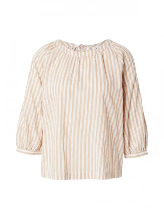 Foto van product s.Oliver Blouse donkerbeige / wit