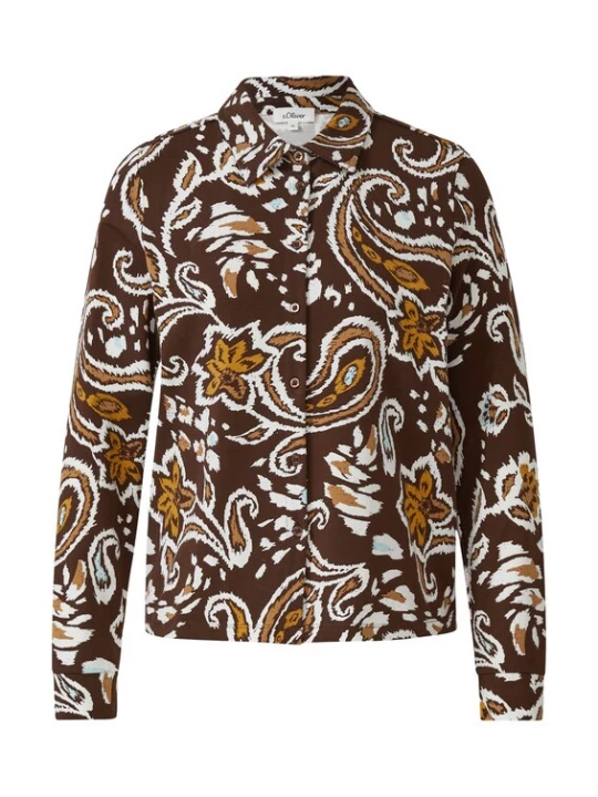 Foto van product s.Oliver Blouse donkerbruin / gemengde kleuren