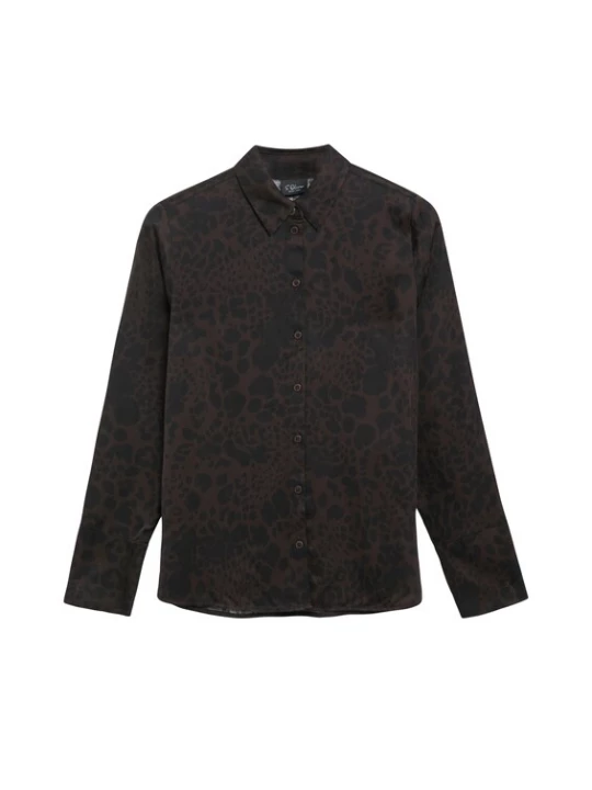Foto van product s.Oliver Blouse donkerbruin / zwart