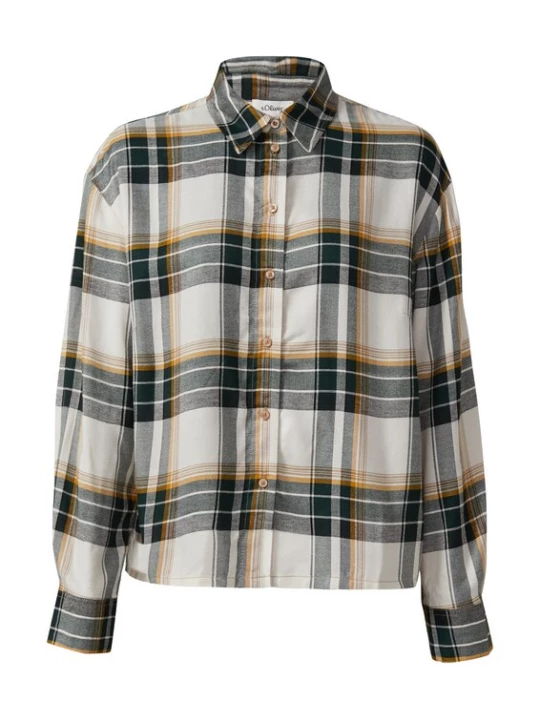 Foto van product s.Oliver Blouse ecru / petrol / oranje
