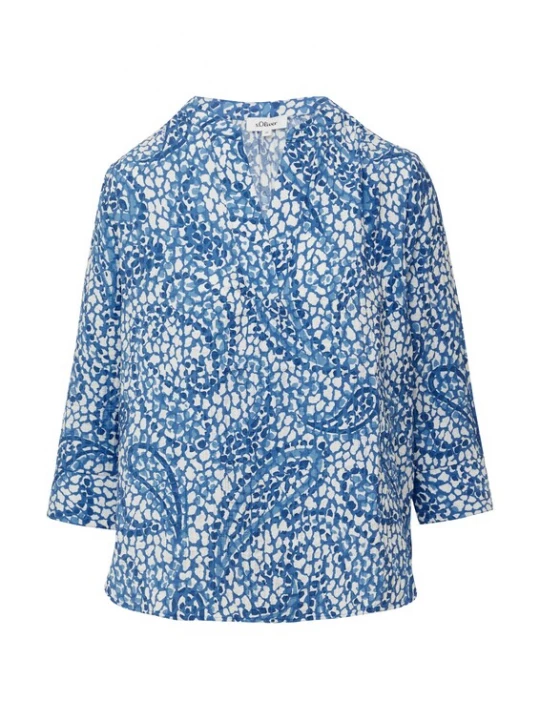 Foto van product s.Oliver Blouse ecru / saffier