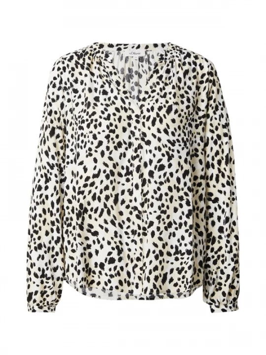 Foto van product s.Oliver Blouse ecru / zwart