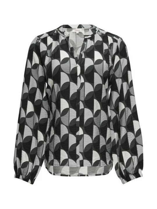 Foto van product s.Oliver Blouse grijs / donkergrijs / zwart / wit