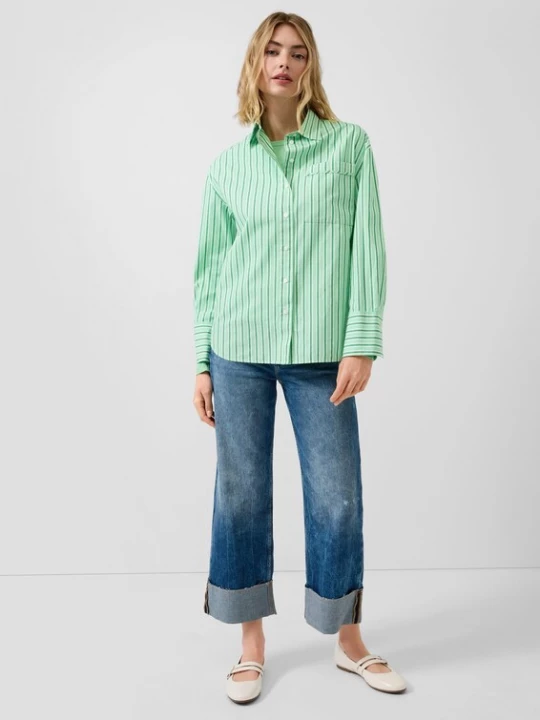 Foto van product s.Oliver Blouse groen / lichtgroen / wit