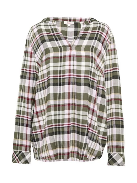 Foto van product s.Oliver Blouse groen / wit