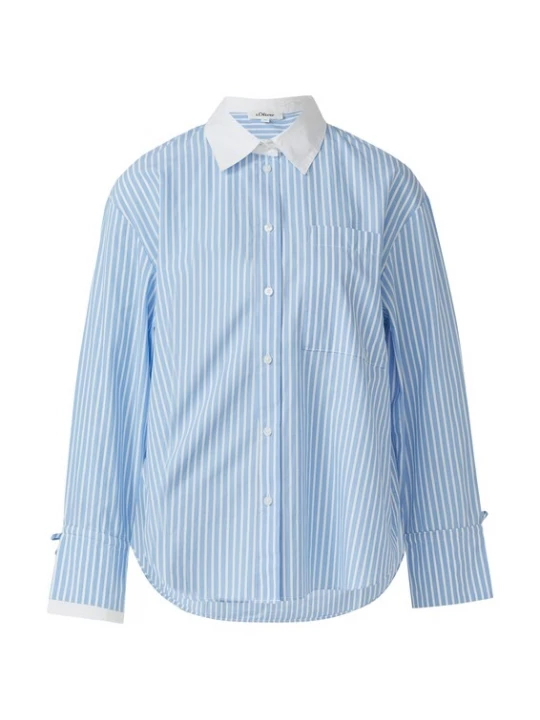 Foto van product s.Oliver Blouse hemelsblauw / wit
