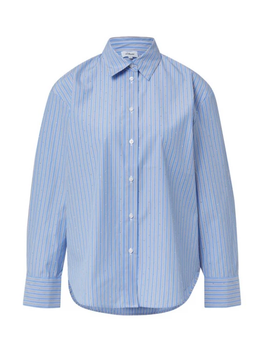 Foto van product s.Oliver Blouse lichtblauw / antraciet / wit