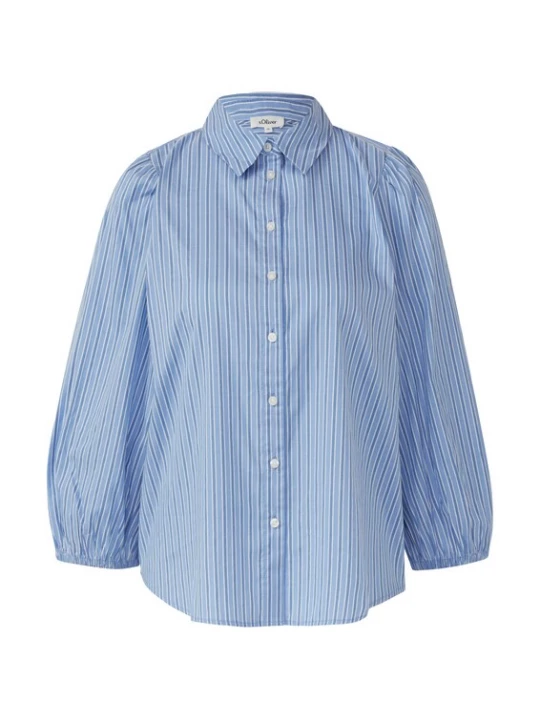 Foto van product s.Oliver Blouse lichtblauw / donkerblauw / wit