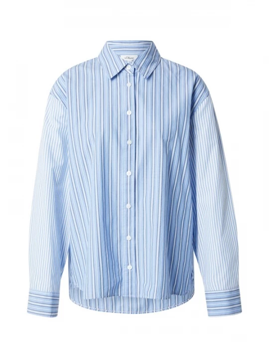 Foto van product s.Oliver Blouse lichtblauw / wit
