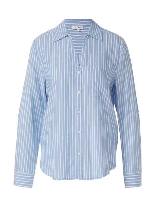 Foto van product s.Oliver Blouse lichtblauw / wit